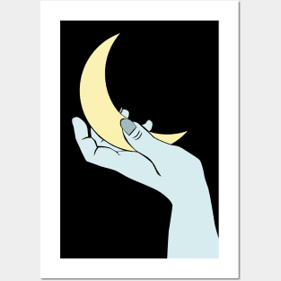 The moon in my hand. Posters and Art